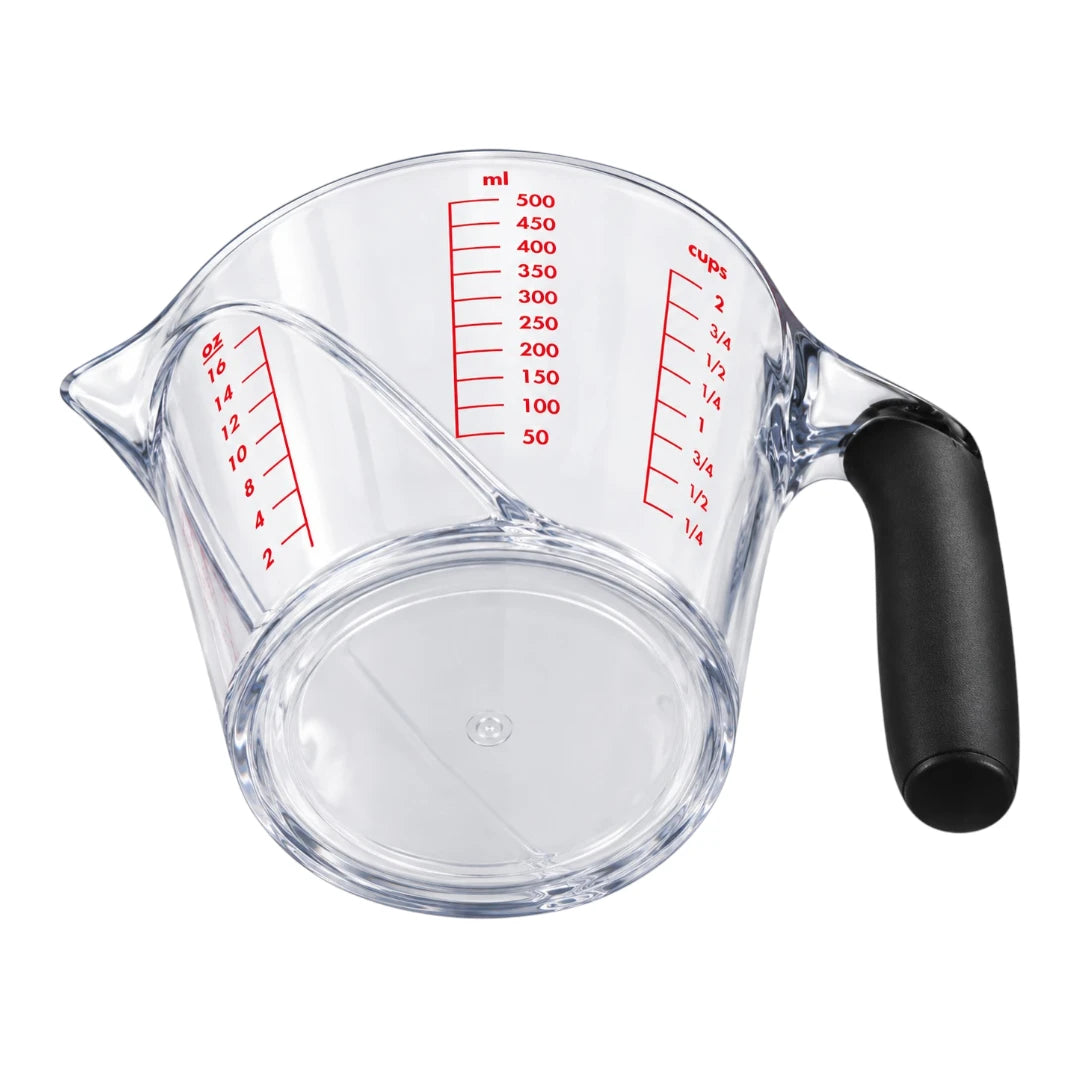 Paigez 500ml Clear Measuring Cup with Black Handle