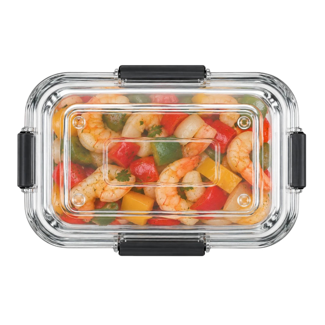 Paigez Glass Food Storage Container with Locking Lid