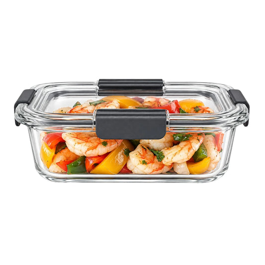 Paigez Glass Food Storage Container with Locking Lid