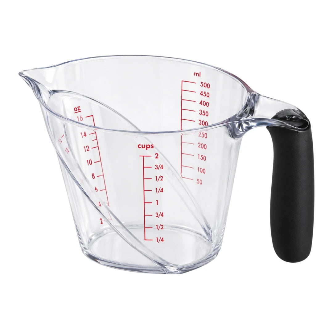 Paigez 500ml Clear Measuring Cup with Black Handle
