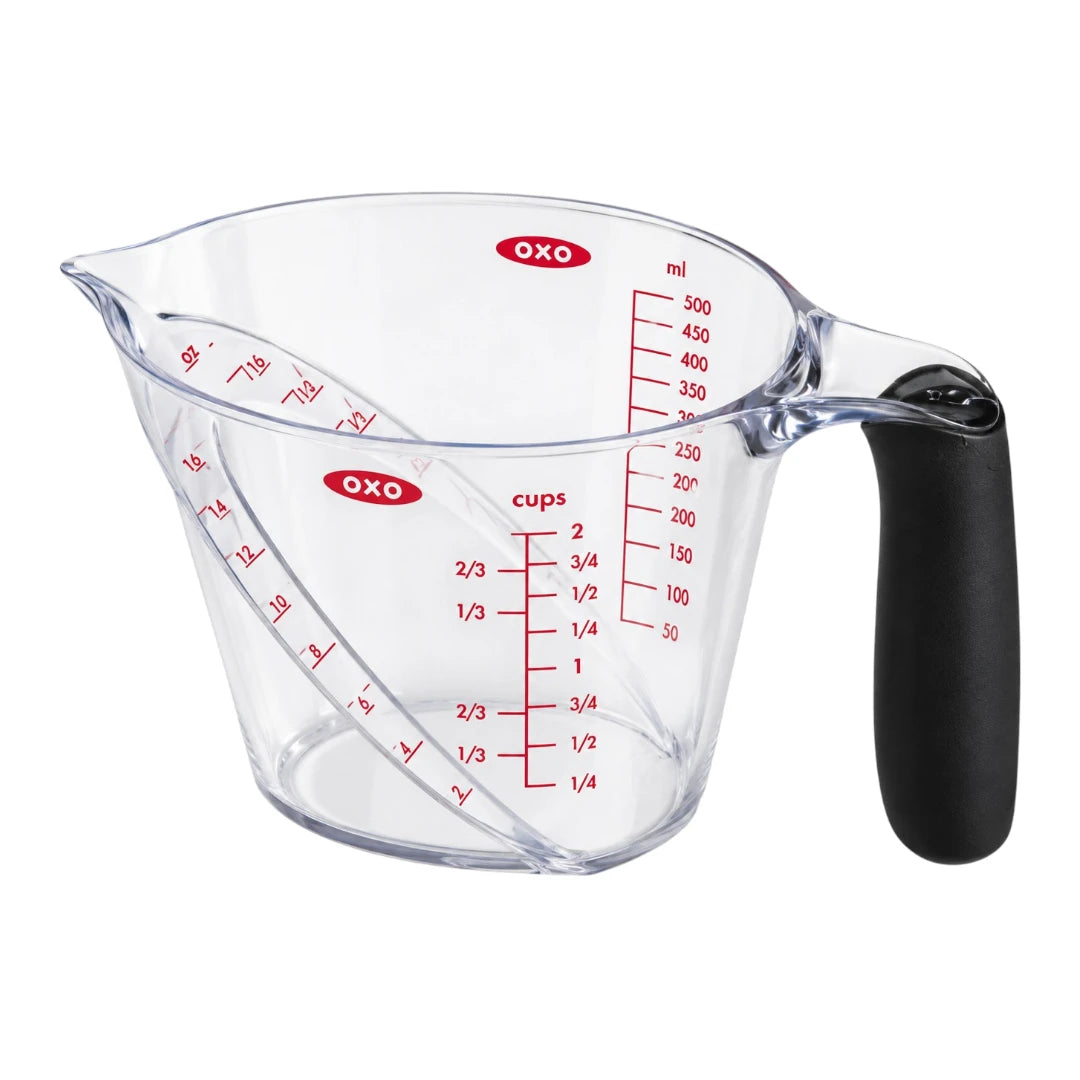 Paigez 500ml Clear Measuring Cup with Black Handle