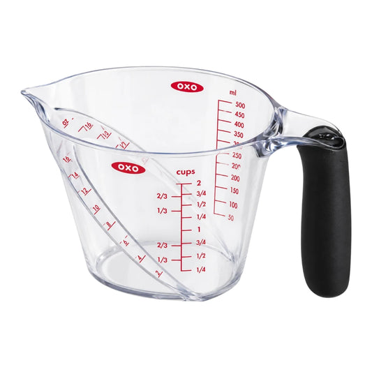 Paigez 500ml Clear Measuring Cup with Black Handle