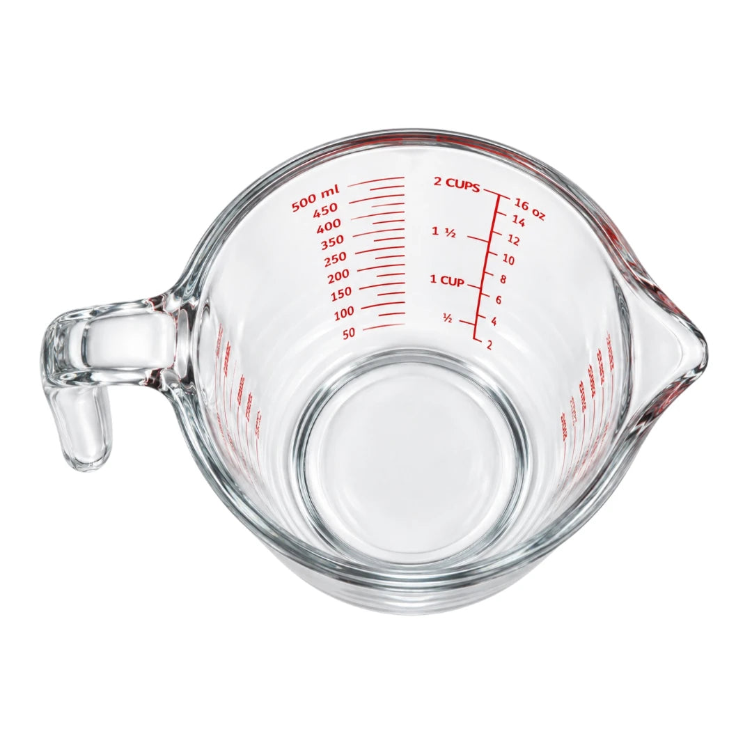 Paigez 500ml Glass Measuring Cup with Handle and Spout