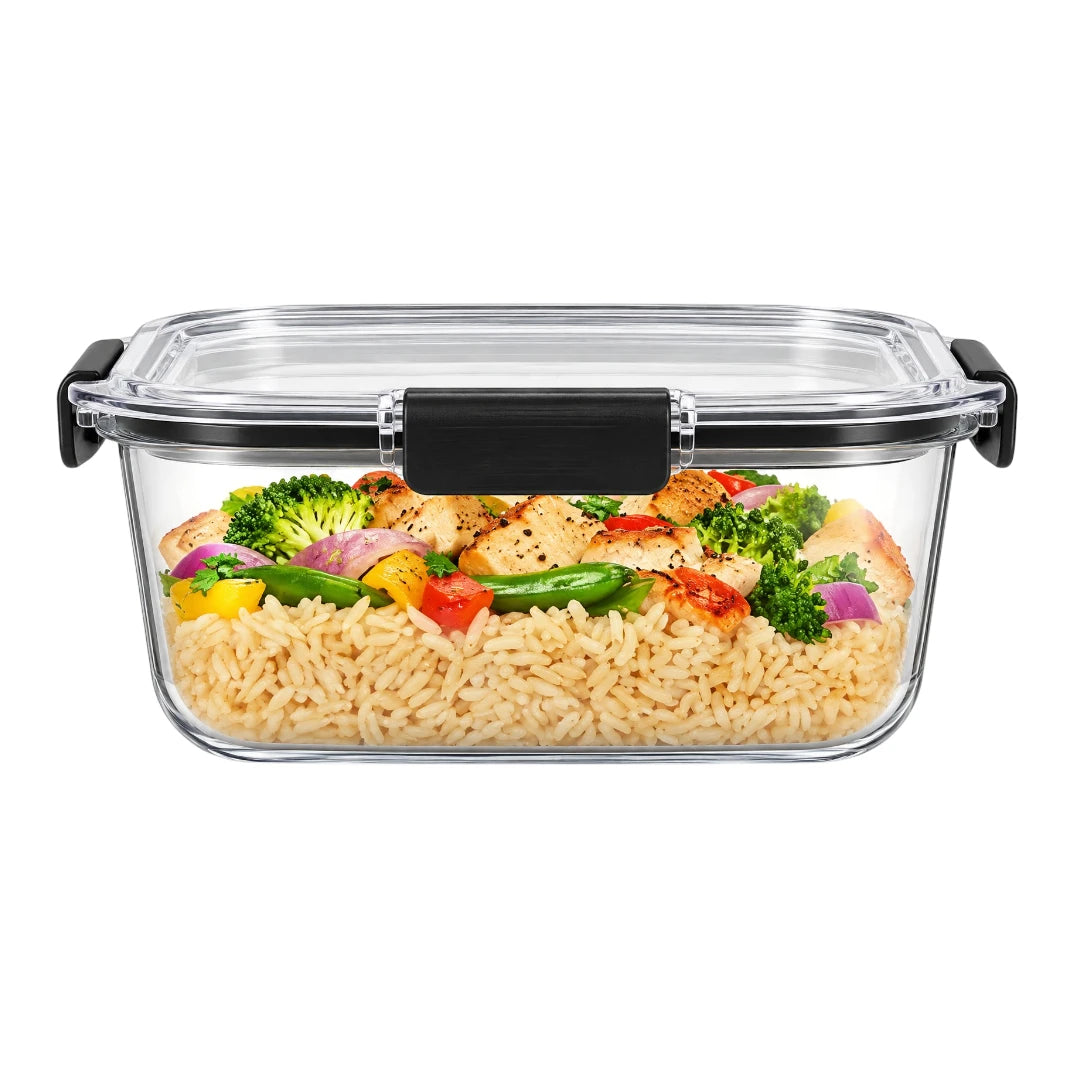 Paigez Glass Food Storage Container with Locking Lid