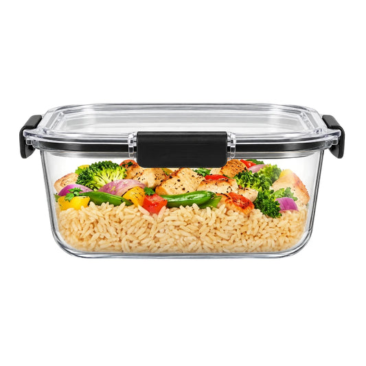 Paigez Glass Food Storage Container with Locking Lid