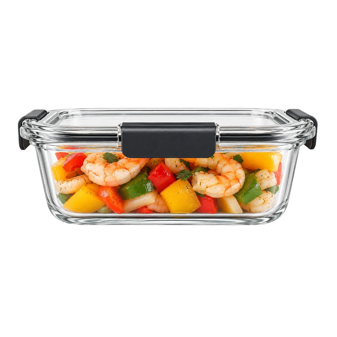 Paigez Glass Food Storage Container with Locking Lid