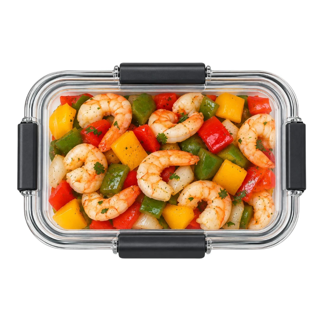Paigez Glass Food Storage Container with Locking Lid