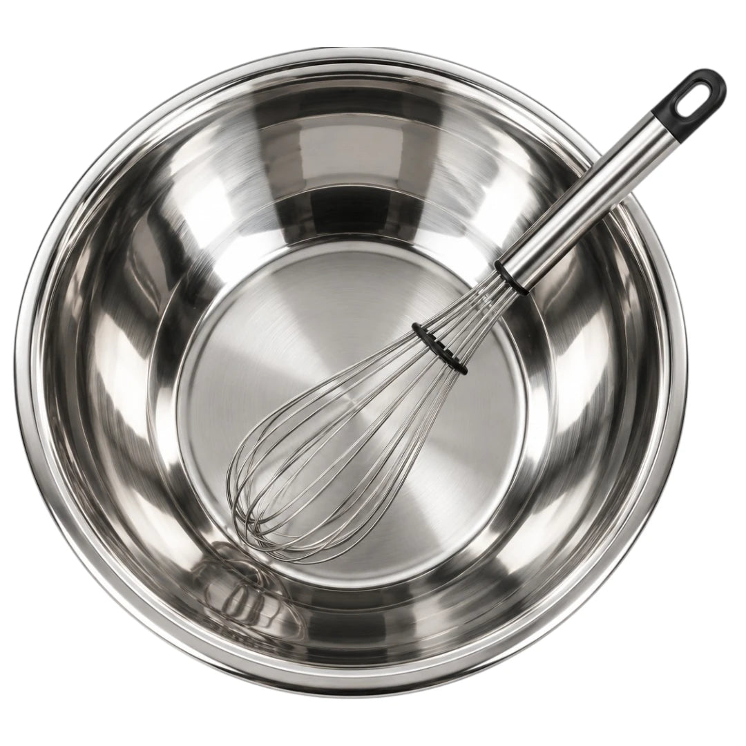 Paigez Stainless Steel Mixing Bowl with Balloon Whisk