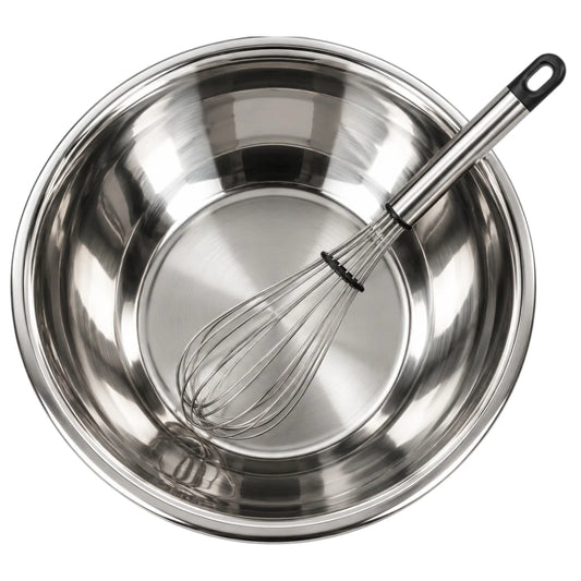 Paigez Stainless Steel Mixing Bowl with Balloon Whisk